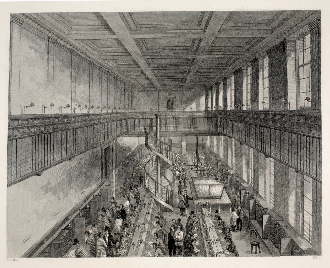 General Post Office, Letter Carriers Room arrangeret til forsendelse af aviser, fra 