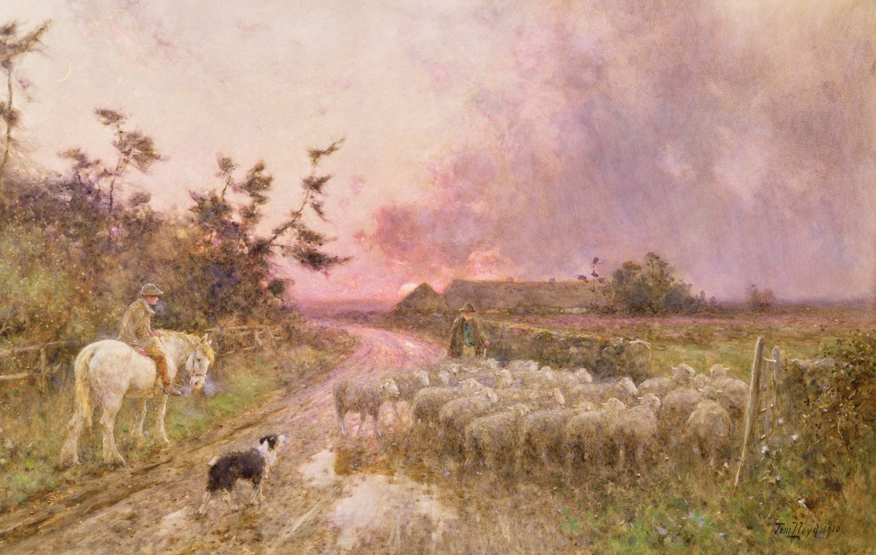 I slutningen af dagen, 1910 af Thomas James Lloyd
