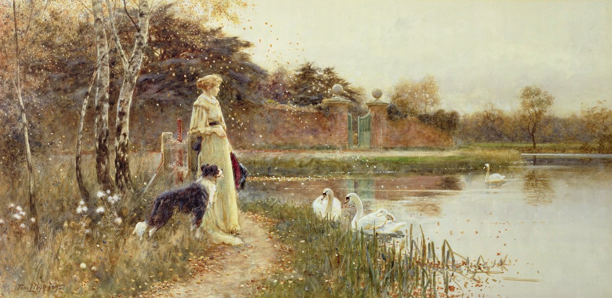 Efterårsblade, 1895 af Thomas James Lloyd