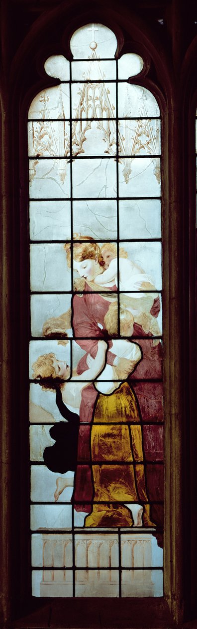 Velgørenhed (farvet glas) af Thomas Jervais