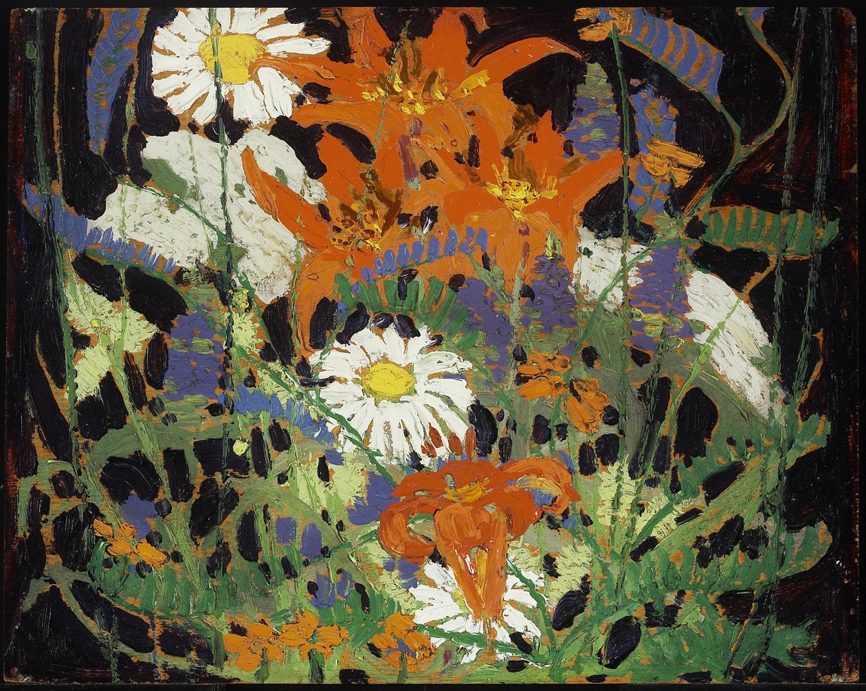 Margueritter, Skovliljer og Vikker, ca. 1916 af Tom Thomson