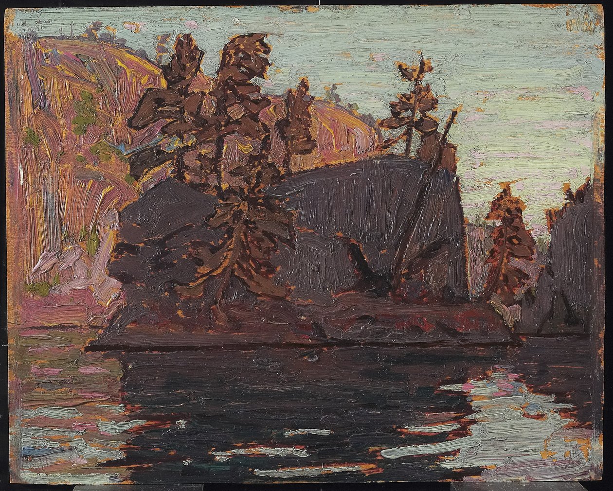 Petawawawa Gorges, 1916 (olie på træpanel) af Tom Thomson