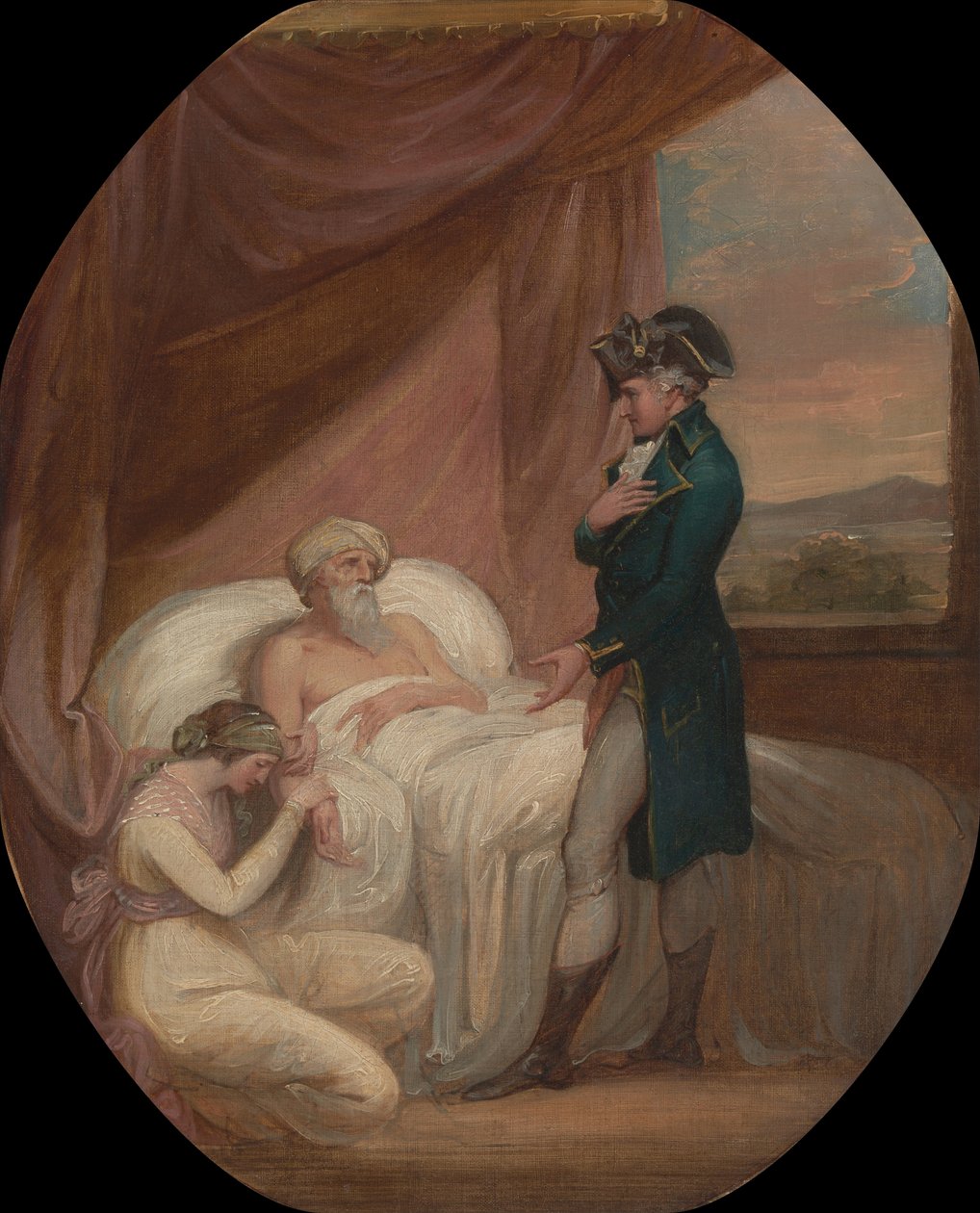 Brahminen overlod sin datter Coraly til pleje af Blandford af Thomas Kirk