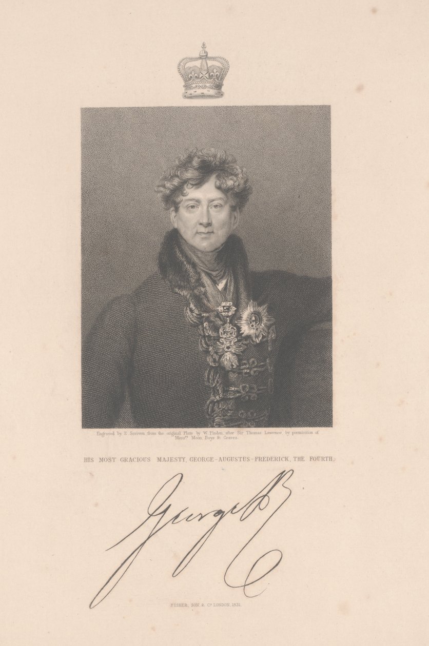 George-Augustus-Frederick, den fjerde, 1831 af Thomas Lawrence