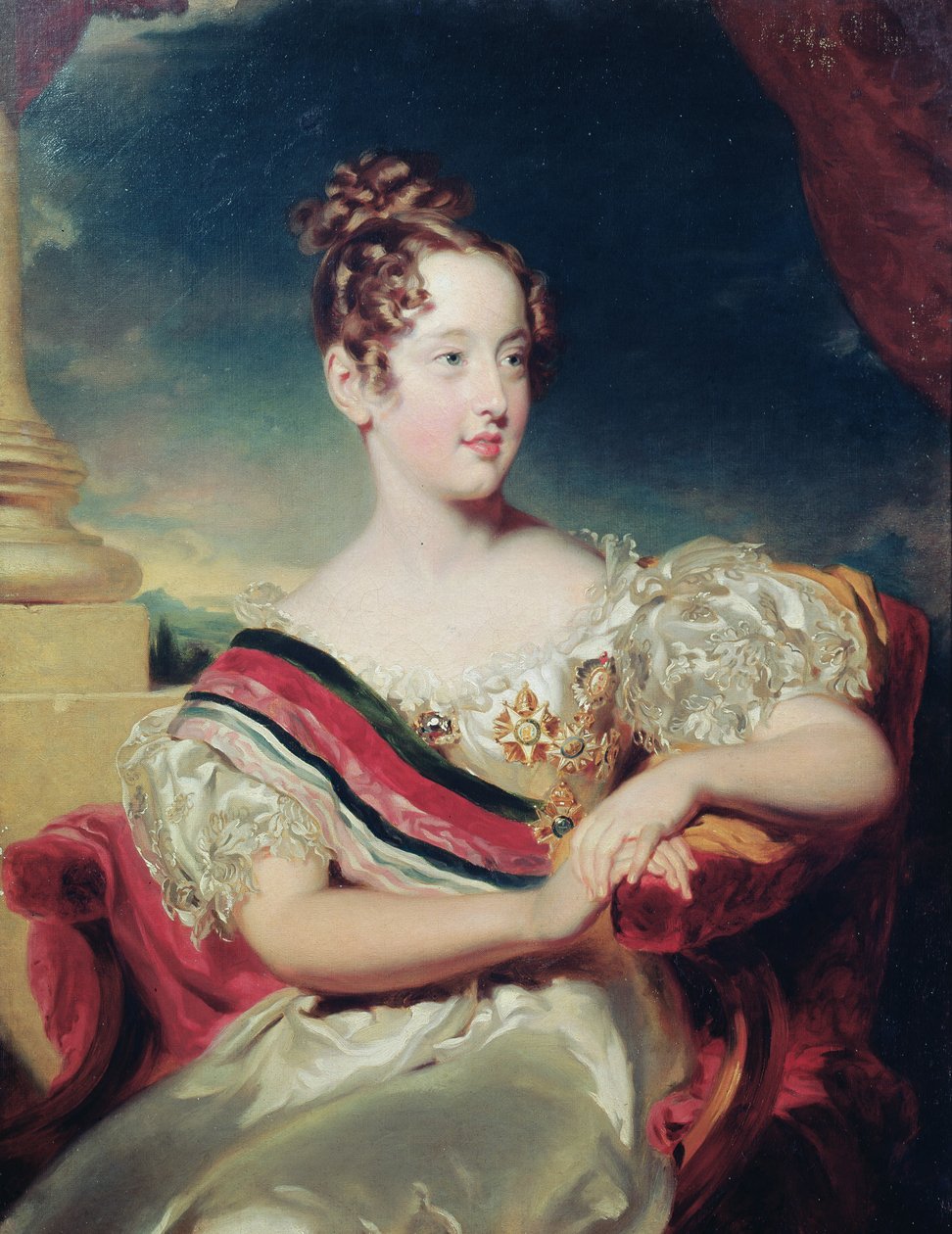 Portræt af Dona Maria II af Thomas Lawrence