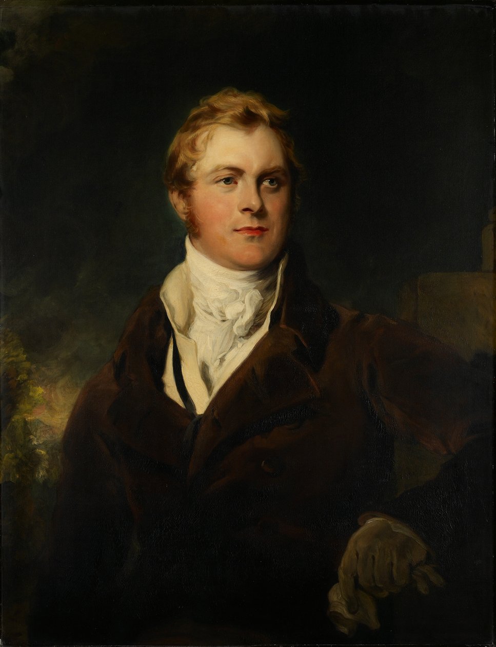 Portræt af Frederick John Robinson, første jarl af Ripon, ca. 1820 af Thomas Lawrence