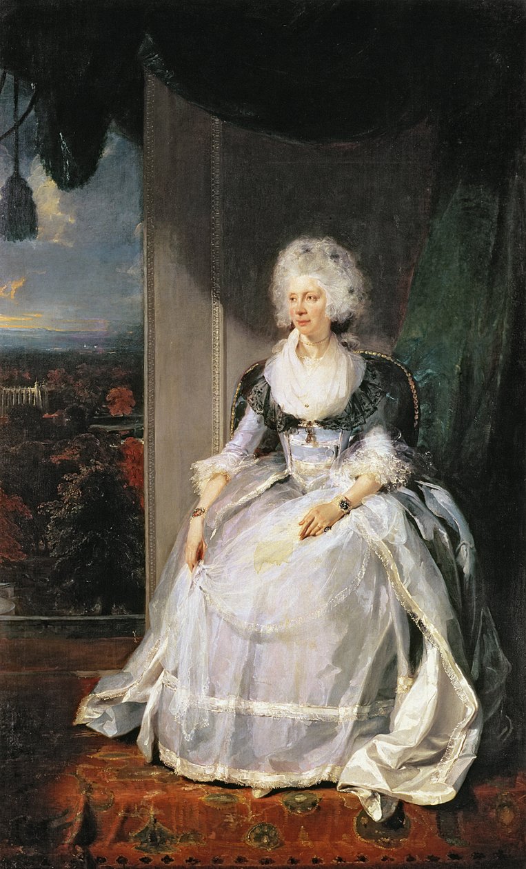 Dronning Charlotte, 1789-90, hustru til George III af Thomas Lawrence