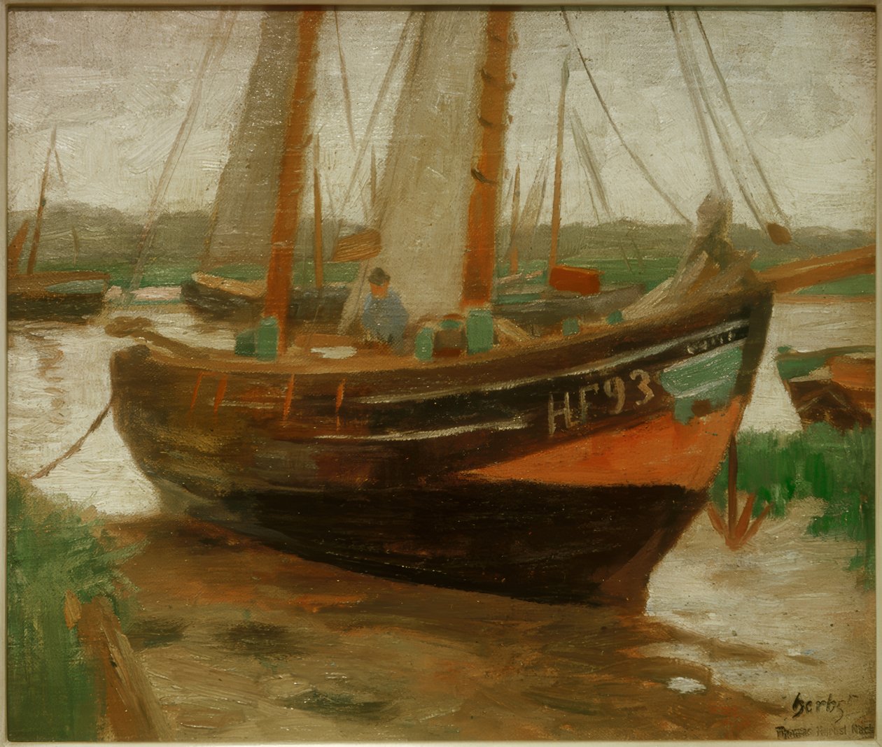 Finkenwerder fisketrawler af Thomas Ludwig Herbst