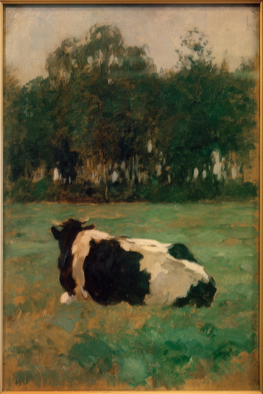 Liggende ko af Thomas Ludwig Herbst