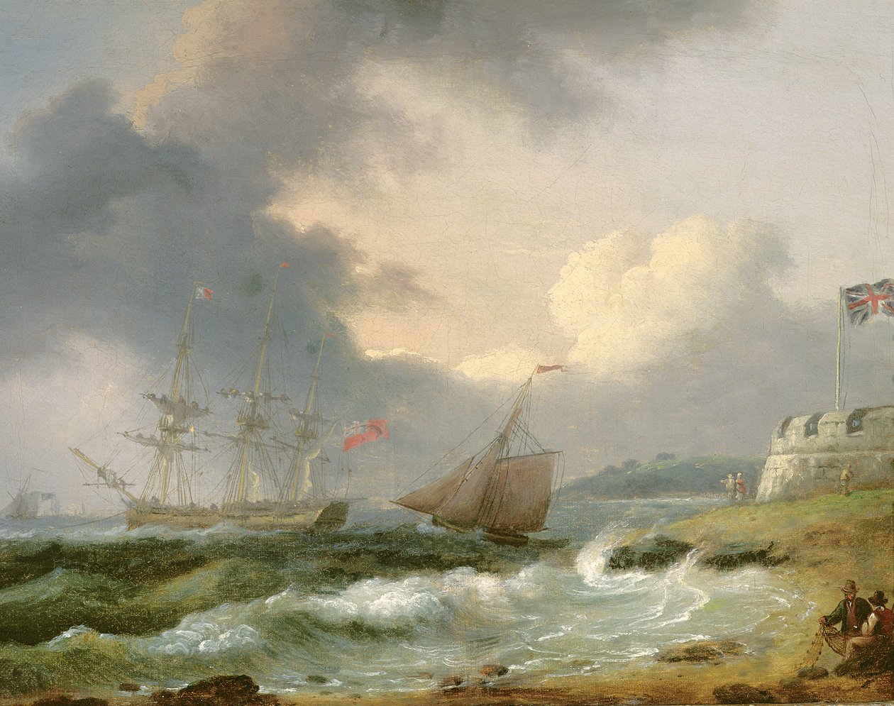 Ud af eskadrillen, Cowes af Thomas Luny