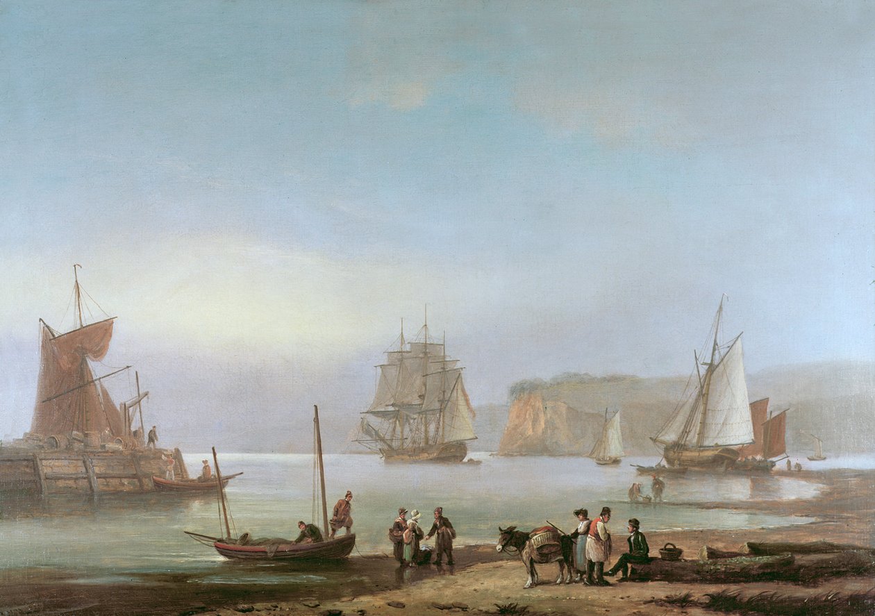 Forsendelse i en flodmunding af Thomas Luny