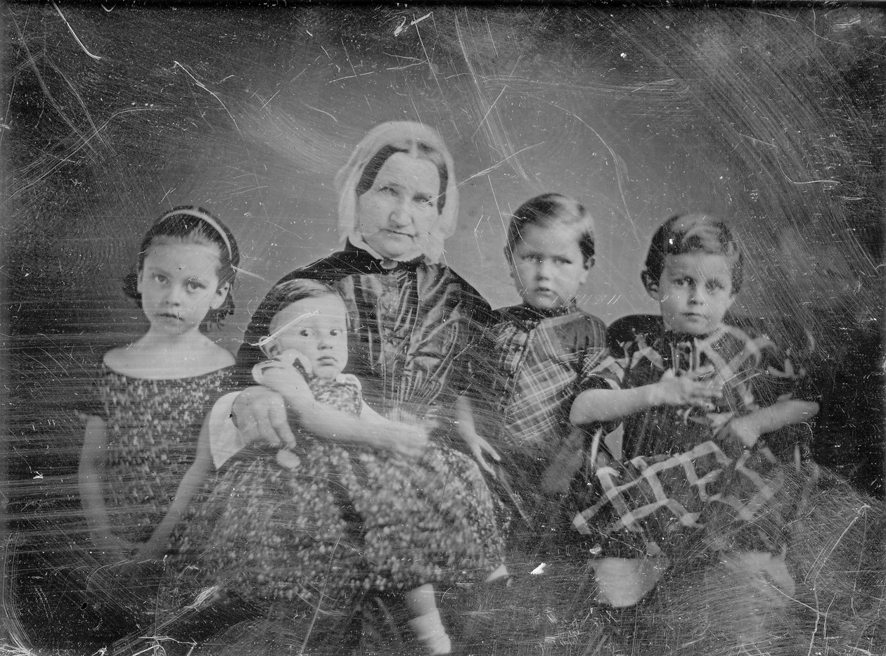 Fru Ernst Carl Angelrodt (Eliza Westhoff) og børn af Thomas M. Easterly
