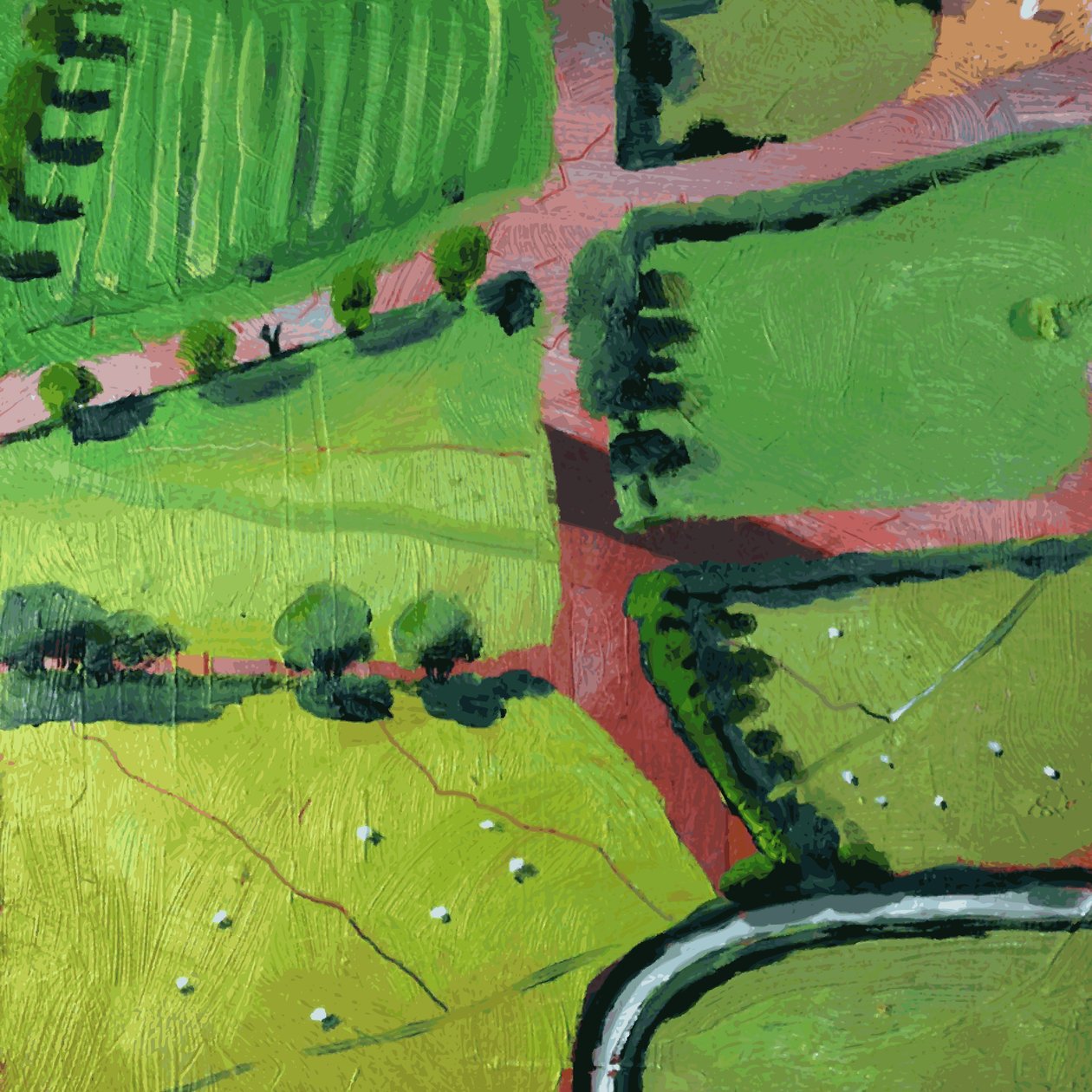 Udsigt over Saffron Walden eller Thaxted af Thomas MacGregor