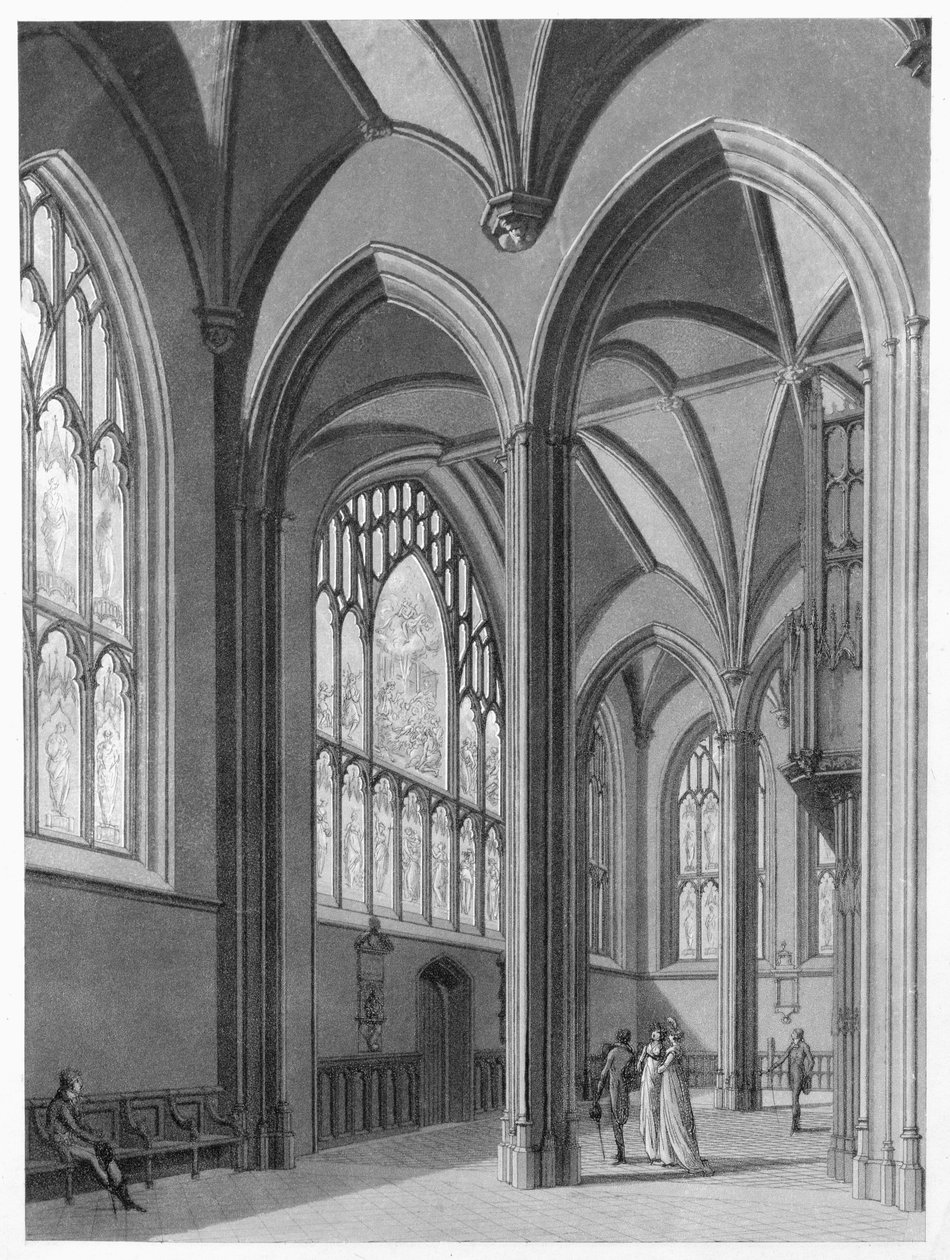 New College ante-kapel, 1803 af Thomas Malton Jnr.