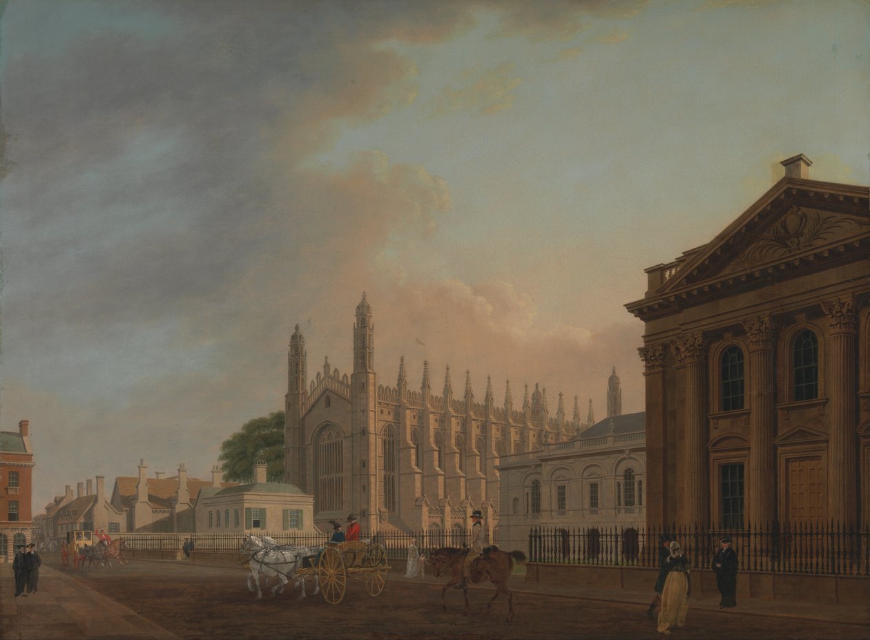 Kings Parade, Cambridge af Thomas Malton Jnr.