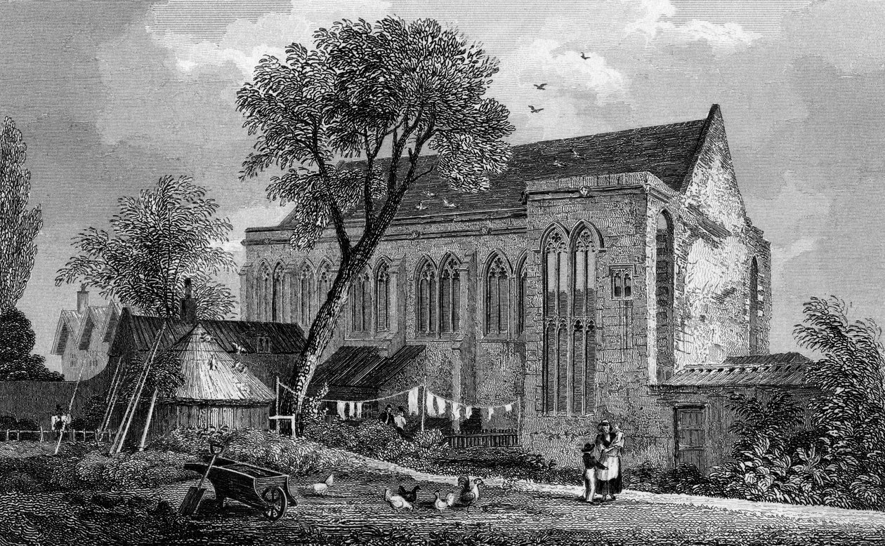 Eltham Palace, Kent, graveret af William Watkins, 1831 af Thomas Mann Baynes