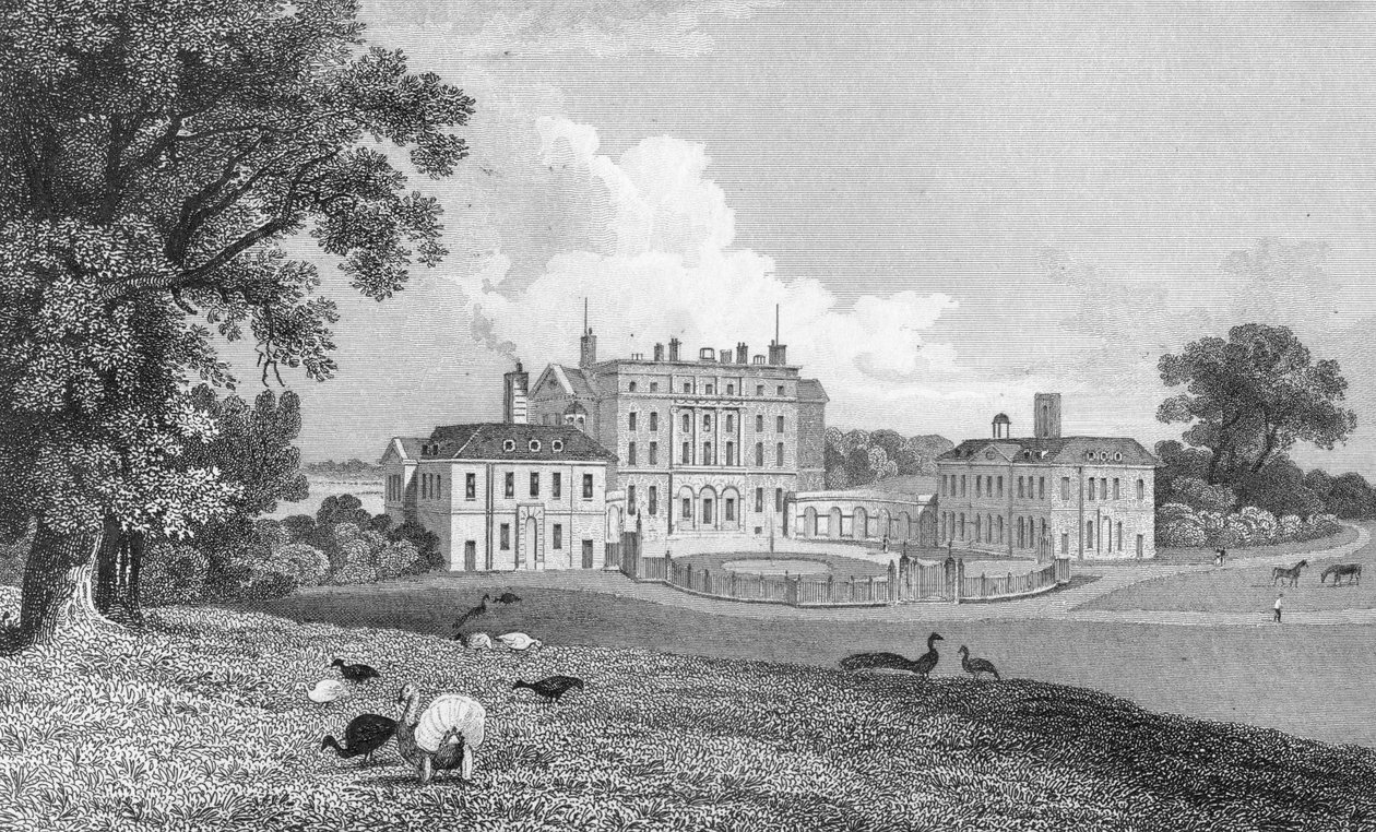 Udsigt over Chevening Place, indgraveret af S. Lacy, 1830 af Thomas Mann Baynes