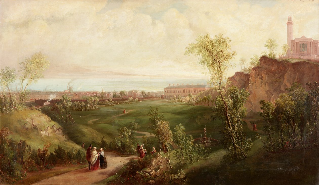 The Old Leith Walk, Edinburgh, ca. 1840-45 af Thomas Miles Richardson