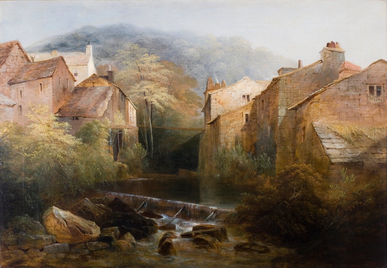 The Old Mill, Ambleside, Cumbria, ca. 1822 af Thomas Miles Richardson