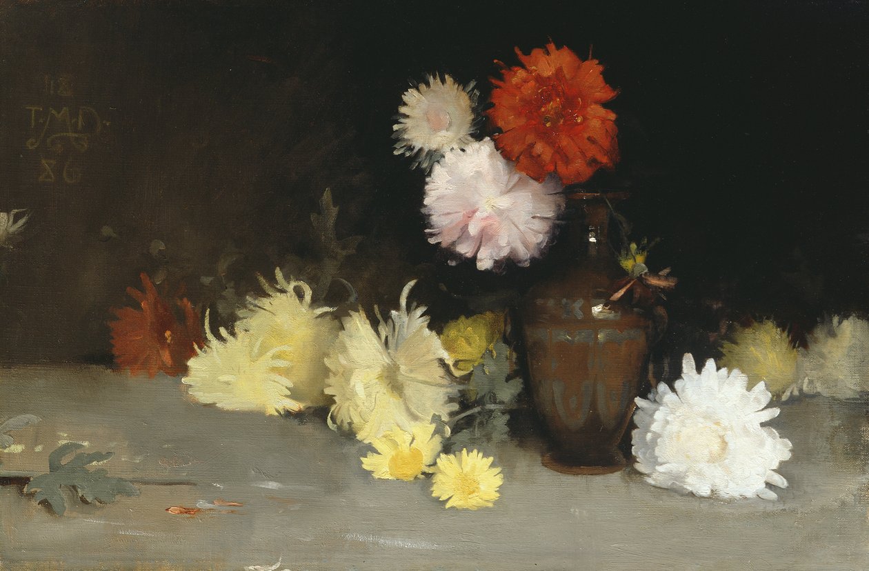 Blomster i en vase, 1886 af Thomas Millie Dow