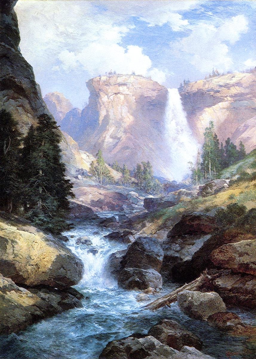 Under Red Wall Grand Canyon i Arizona af Thomas Moran