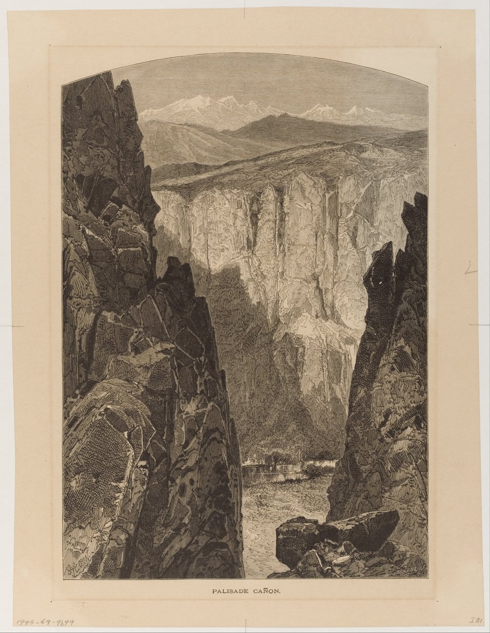 Palisade Ca ~ non (sic) af Thomas Moran