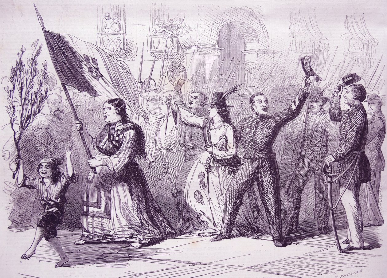 Revolutionen i Napoli, 1860 af Thomas Nast