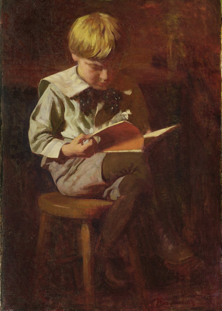 Ned Anschutz (Drengelæsning) af Thomas Pollock Anschutz