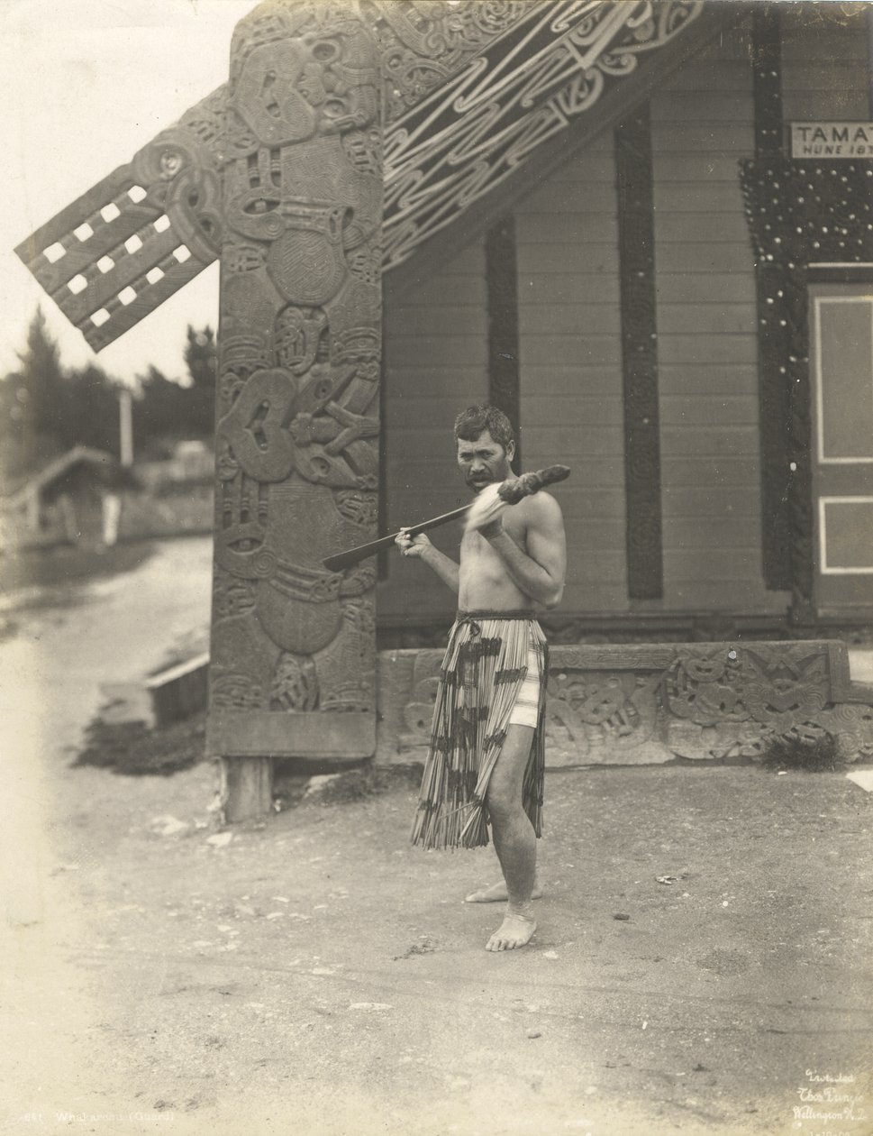 Whakaronu (vagt) 1905 (sølvgelatineprint) af Thomas Pringle