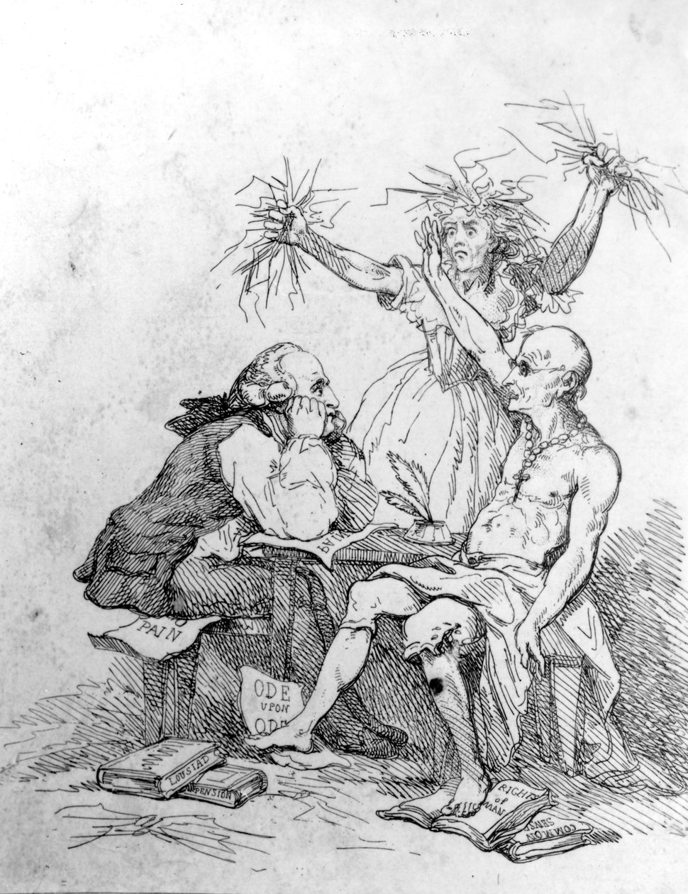 Et kig ind i Betlehem, ca. 1793 af Thomas Rowlandson