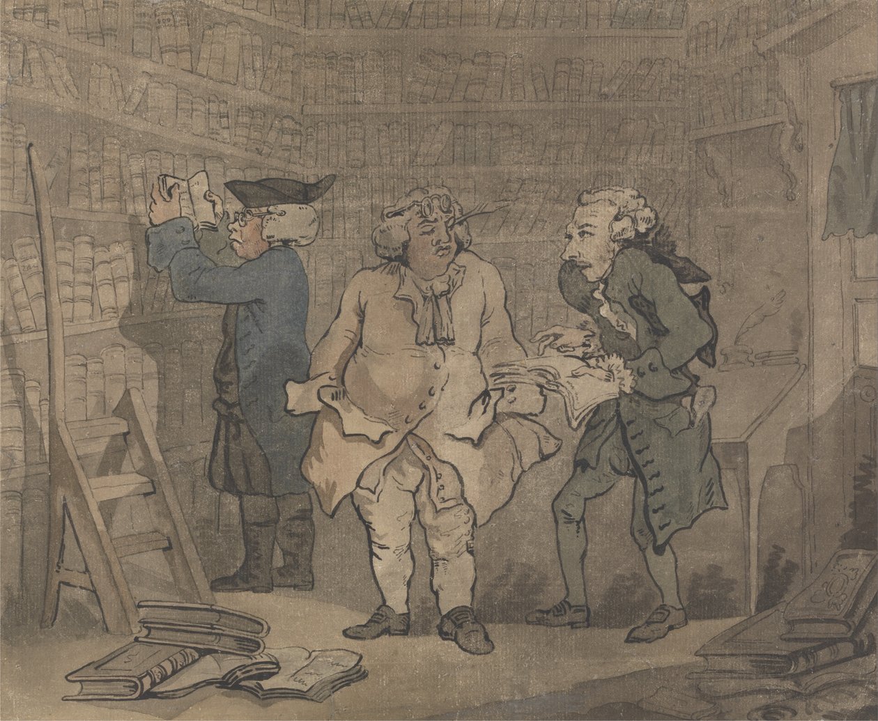 Boghandler og forfatter af Thomas Rowlandson