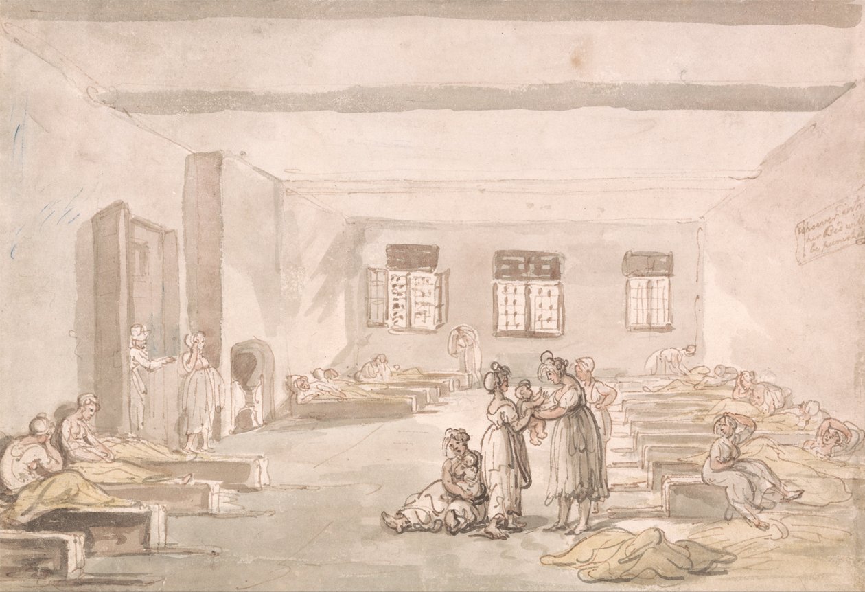 Bridewell, The Pass Room, Correction House af Thomas Rowlandson