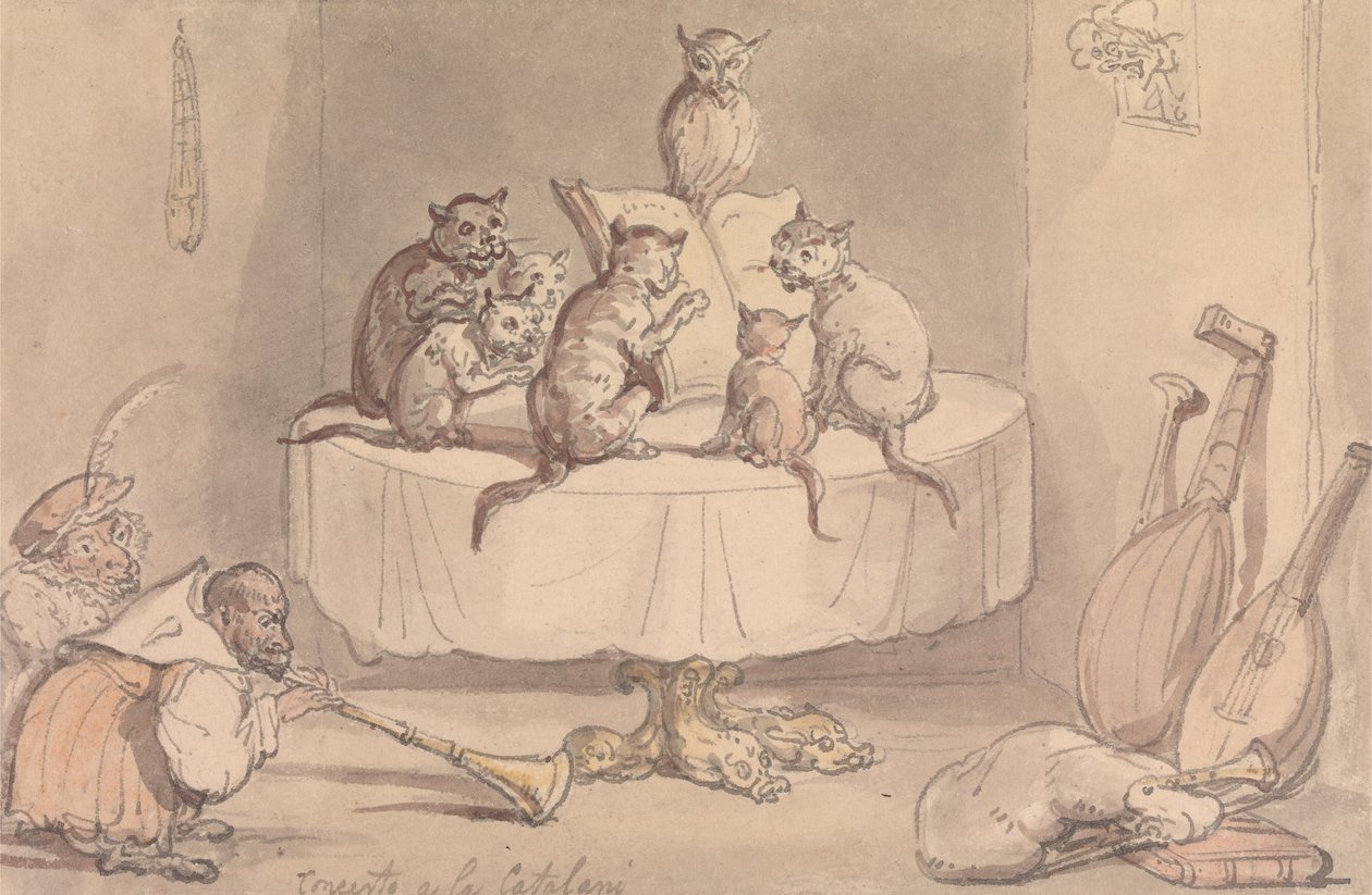 Koncert a la Catalani af Thomas Rowlandson