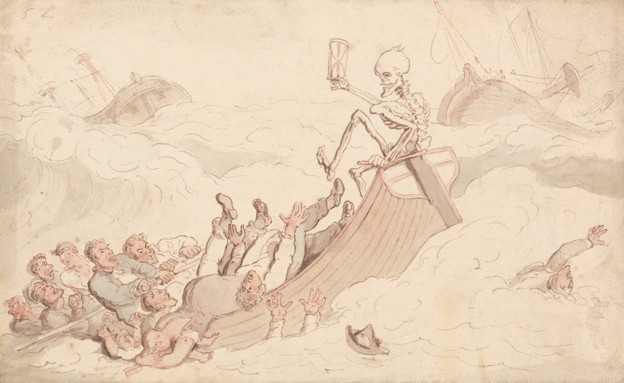 Døden blev pilot af Thomas Rowlandson