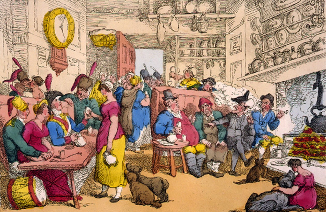 Doctor Syntax, 1820 (håndfarvet radering) (håndfarvet litografi) af Thomas Rowlandson