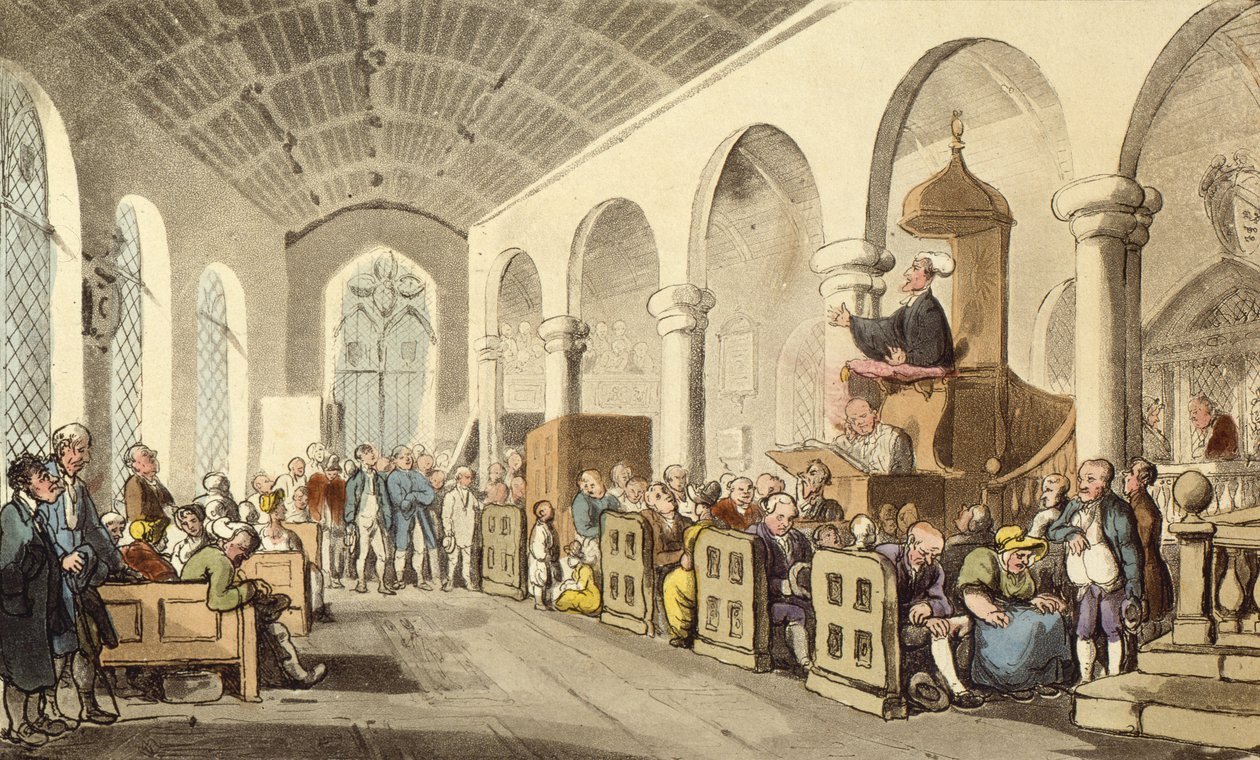 Dr. Syntaksprædiken af Thomas Rowlandson
