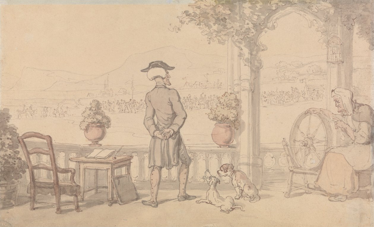 Dr. Syntax Soliloquising af Thomas Rowlandson