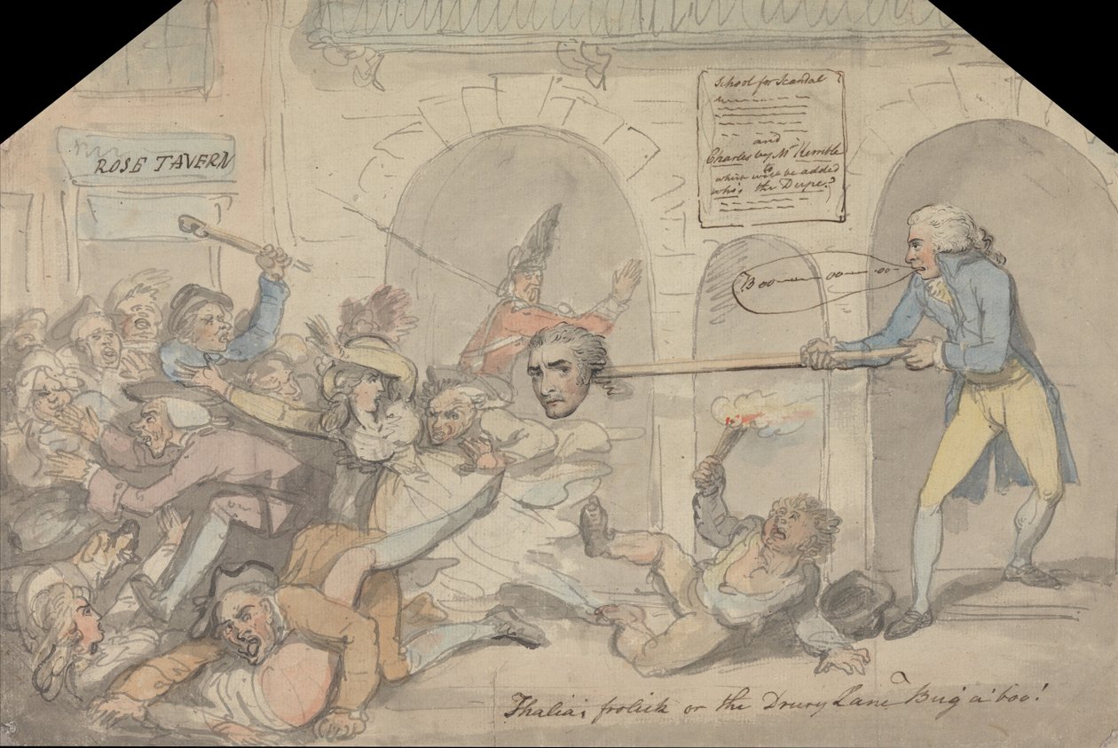 Drury Lane. Skolen for Skandale af Thomas Rowlandson