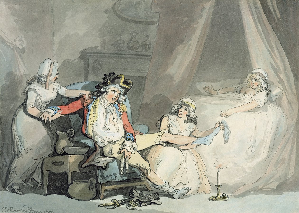 Klokken fire i byen af Thomas Rowlandson