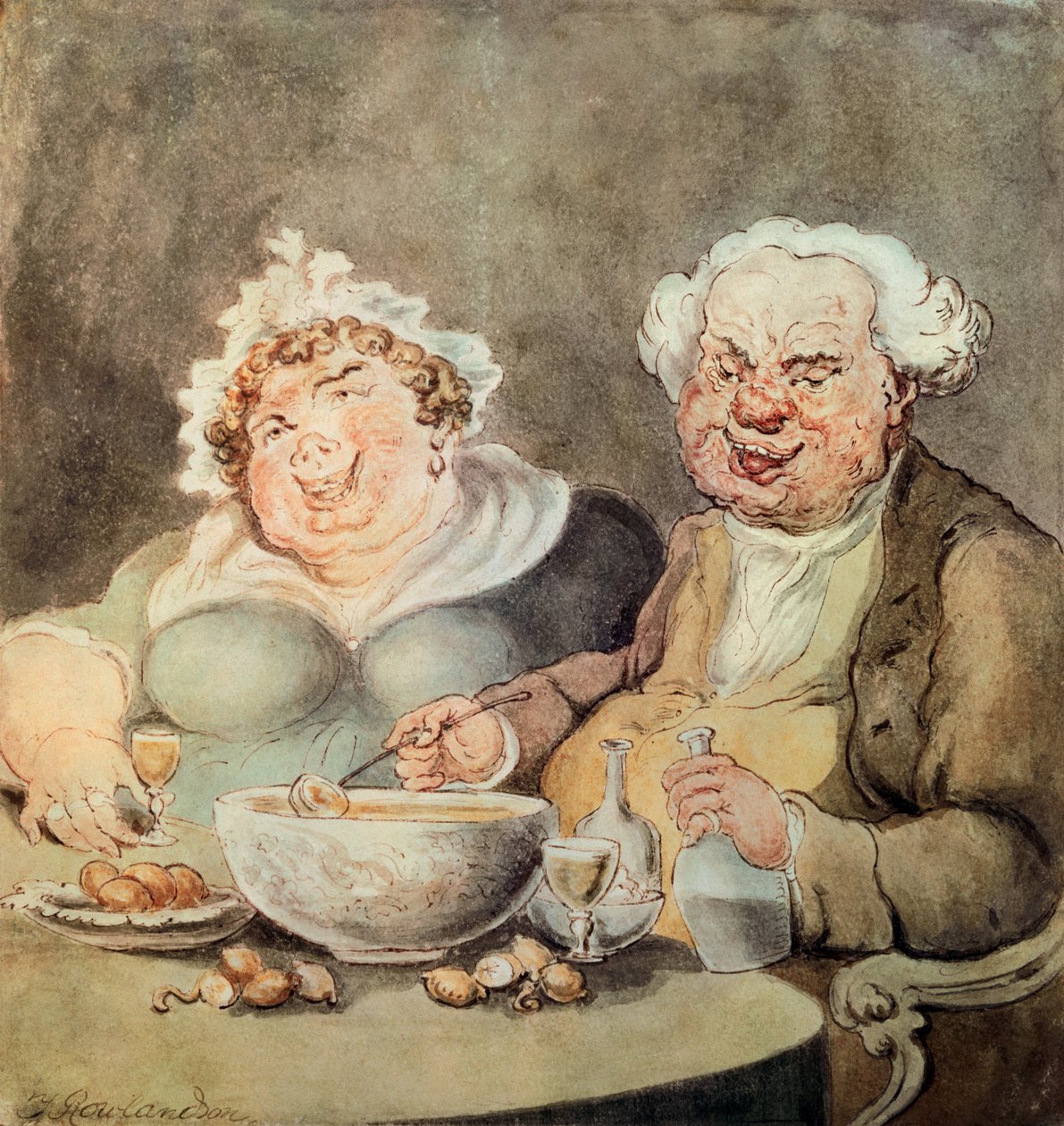 Gluttons, c.1800-05 af Thomas Rowlandson