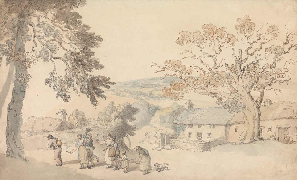 Høstere sætter ud af Thomas Rowlandson