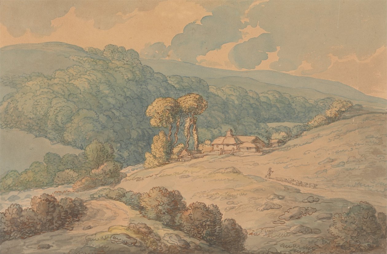 Hengar Wood, St. Tudy, Cornwall af Thomas Rowlandson