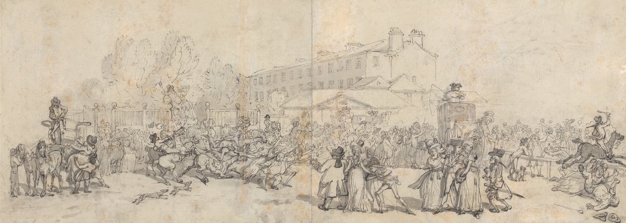 Hyde Park Corner af Thomas Rowlandson
