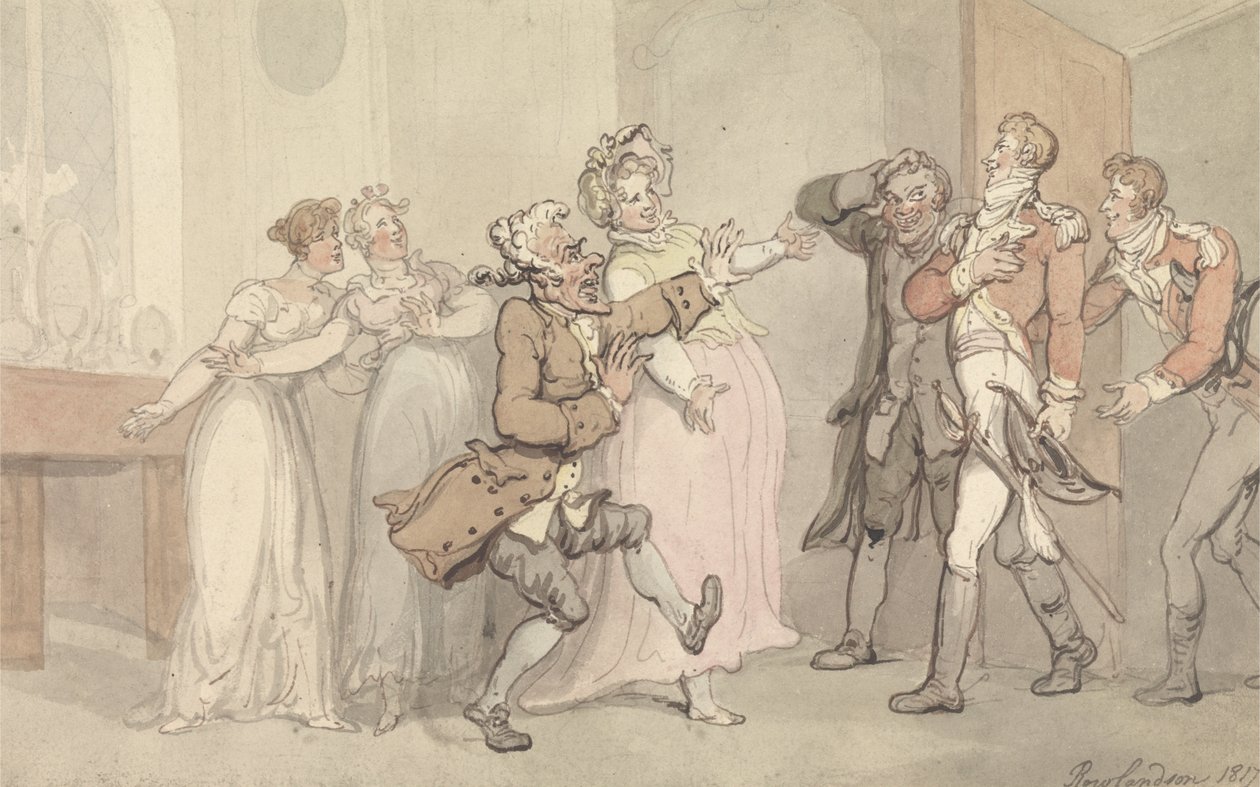 Jalousi, raseri, skuffelse ... af Thomas Rowlandson