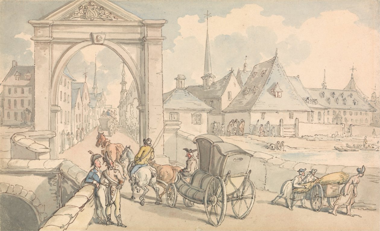 Limbourg, Belgien af Thomas Rowlandson