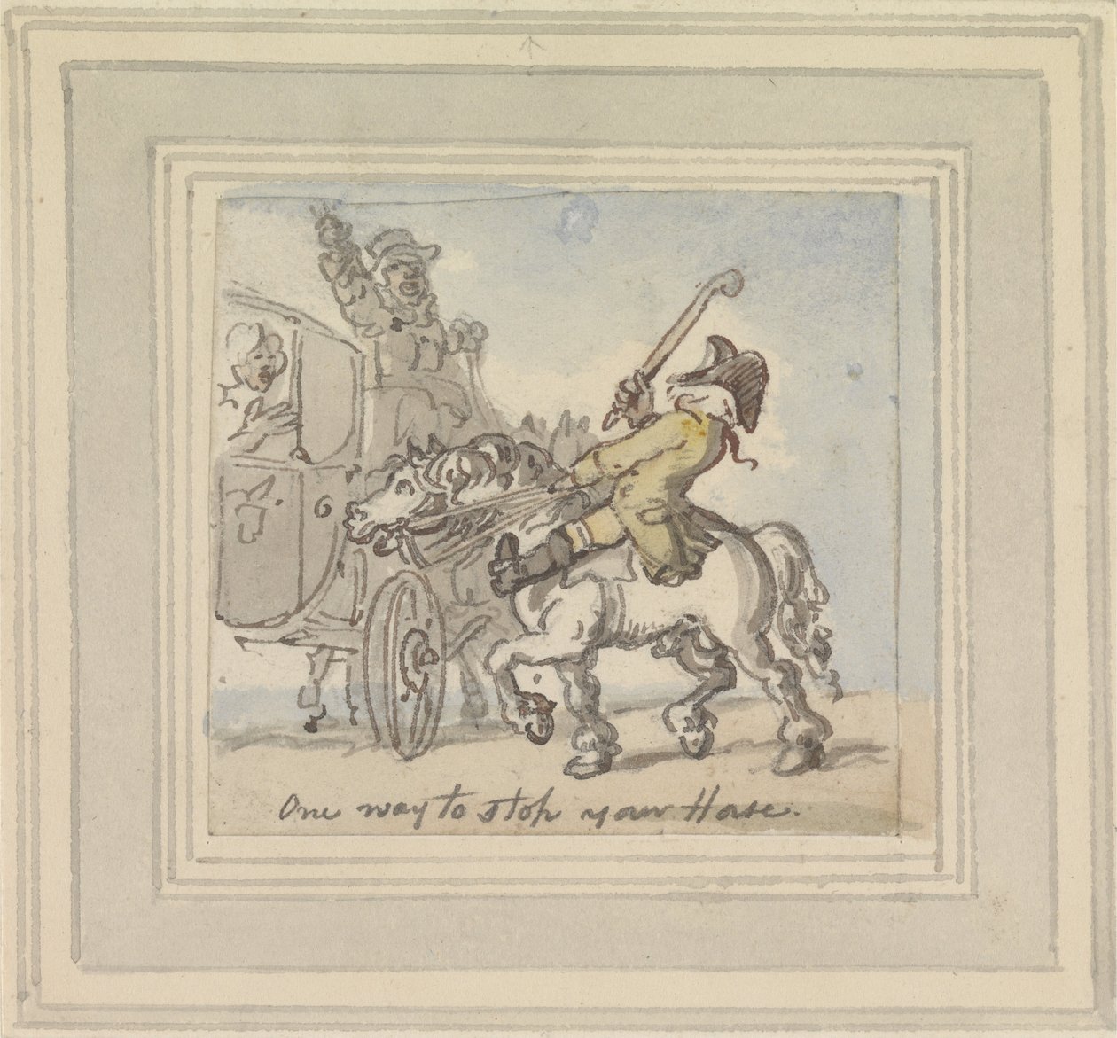 En måde at stoppe din hest på af Thomas Rowlandson