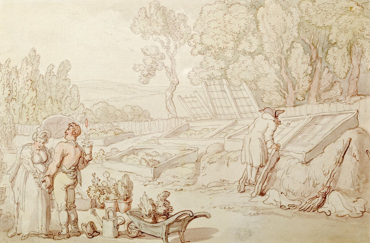 Den forelskede gartner af Thomas Rowlandson