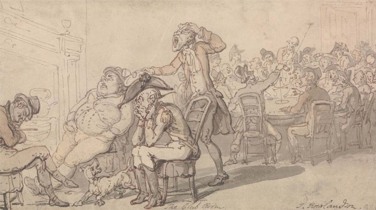 Klubværelset af Thomas Rowlandson