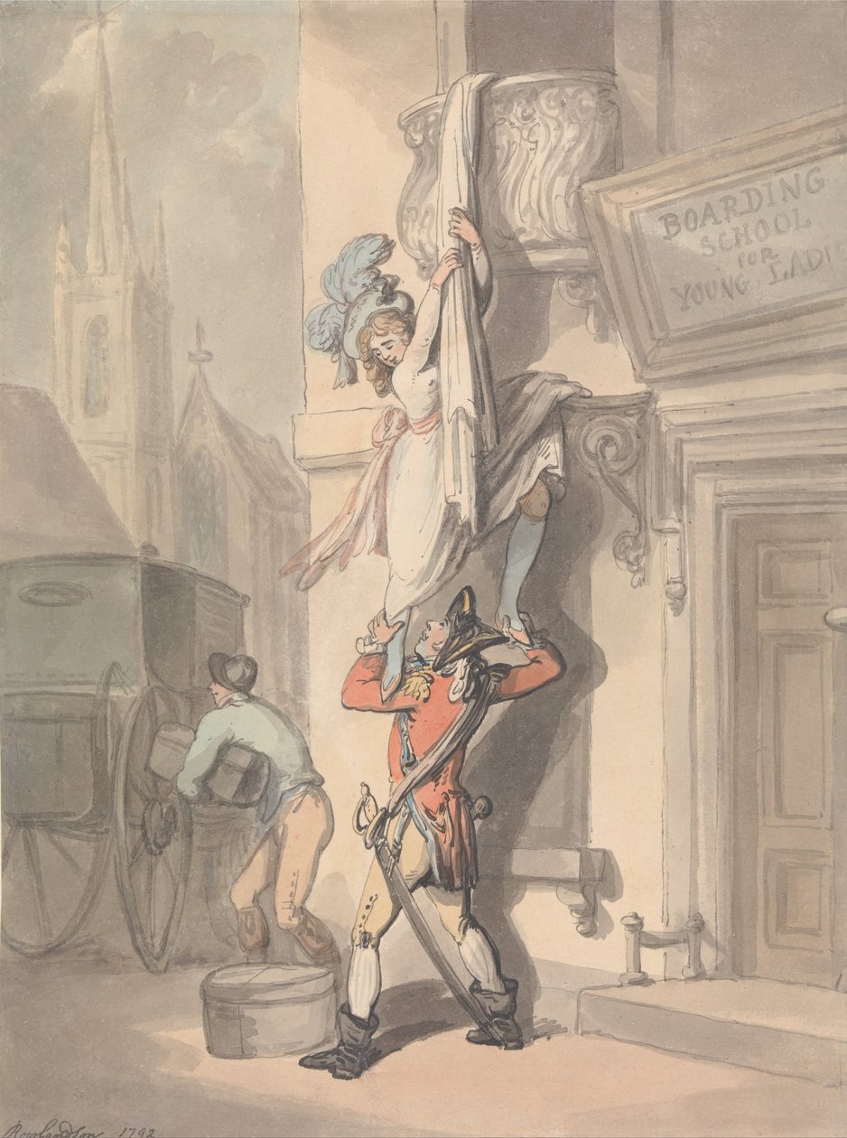 Elopementet af Thomas Rowlandson