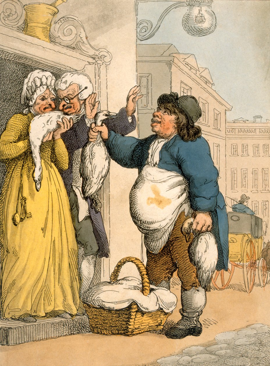 Gåsælgeren, tallerken nr. 2 fra Ackermanns 